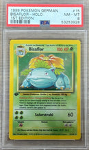 PSA 8 NM - MT - Venusaur 15/102 1st Edition German (Bisaflor) Base Set Holo Pokemon