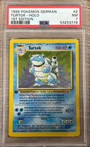 PSA 7 NM - Blastoise 2/102 1st Edition German (Turtok) Base Set Pokemon Holo