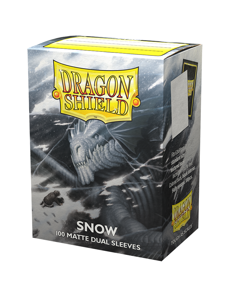 Dragon Shield Standard DUAL Matte Snow (100ct)
